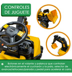 Auto Electrico Niños Retroexcavadora Bateria Alta Duracion Amarillo