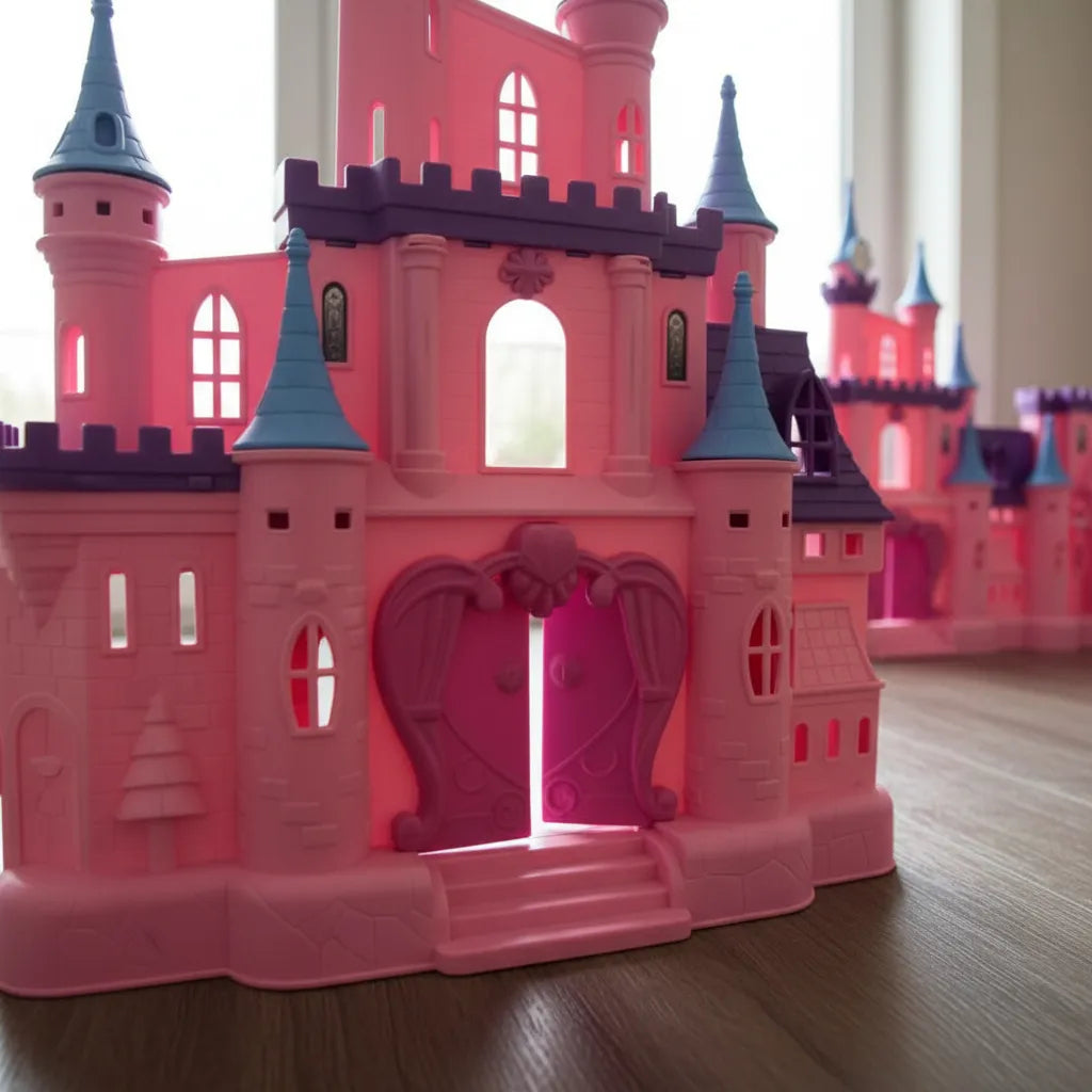 Castillo Con Princesas Y Carruaje Niñas Casa 2 Muñecas 55cm