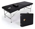 Camilla Cama Masajes Klinik 200kg Aluminio Plegable Acolchada Negro