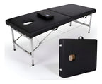 Camilla Cama Masajes Klinik 200kg Aluminio Plegable Acolchada Negro