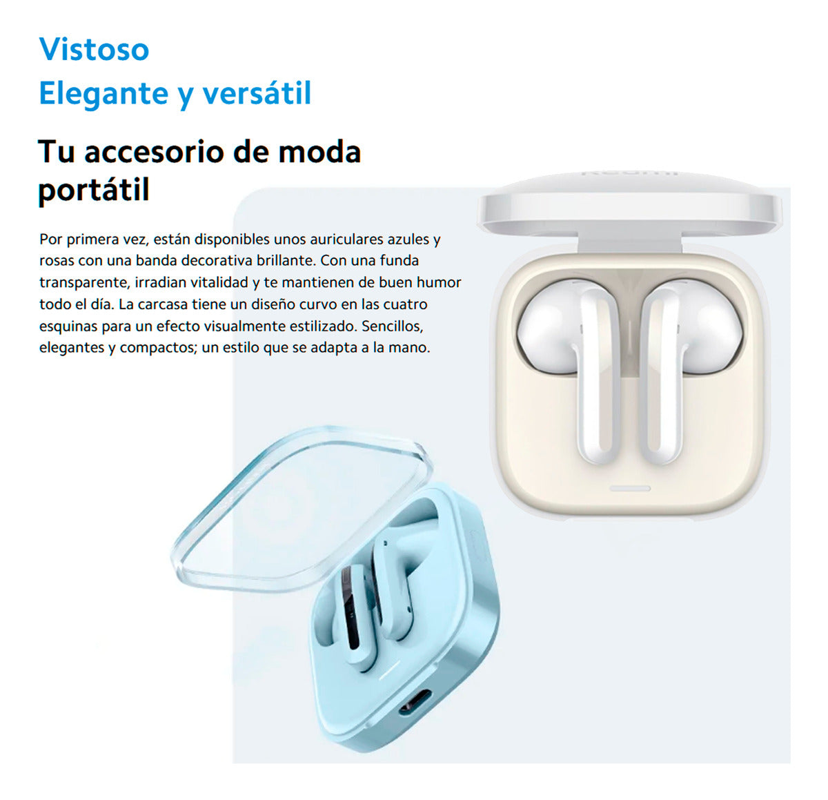 Xiaomi Audifonos Redmi Buds 6 Active Bluetooth Ipx4 Earbuds Blanco