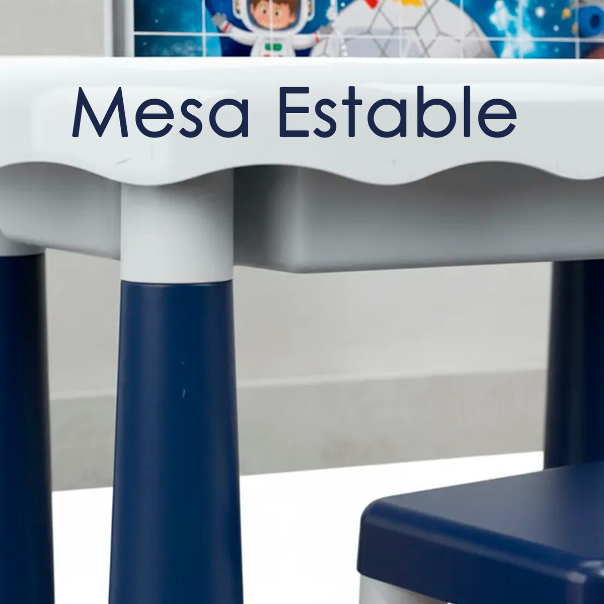 Mesa Y Silla Didáctica 6 En 1 Puzzle Pizarra Dibujos 160pcs