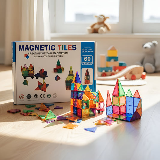 Bloques Magneticos Juego De Construccion 3D No Toxico De 60pzs
