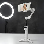 Estabilizador Gimbal De 3 ejes con Barra Extensible y Trípode Smart X2 para Celulares Smartphone
