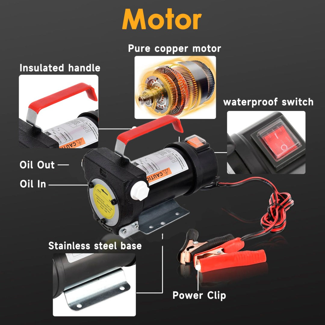 Kit Bomba Trasvasije Diesel 12v Motor Pistola Bencina