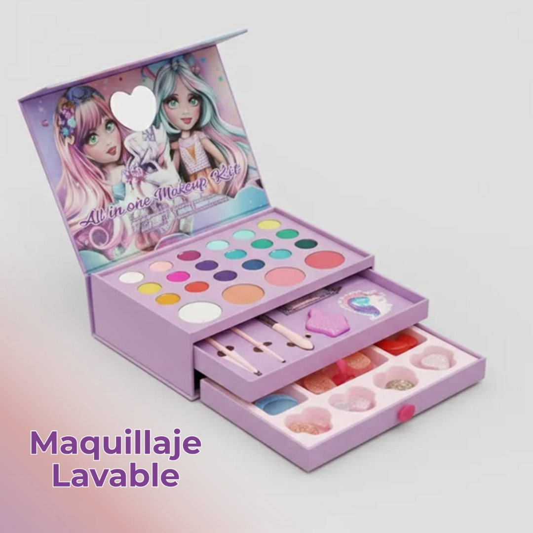 Set De Maquillaje Cosmeticos De 42 Piezas Kit De Belleza Niñas