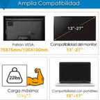 Soporte Escritorio Monitor Notebook Triple 10 a 32 Pulgadas Con Brazo