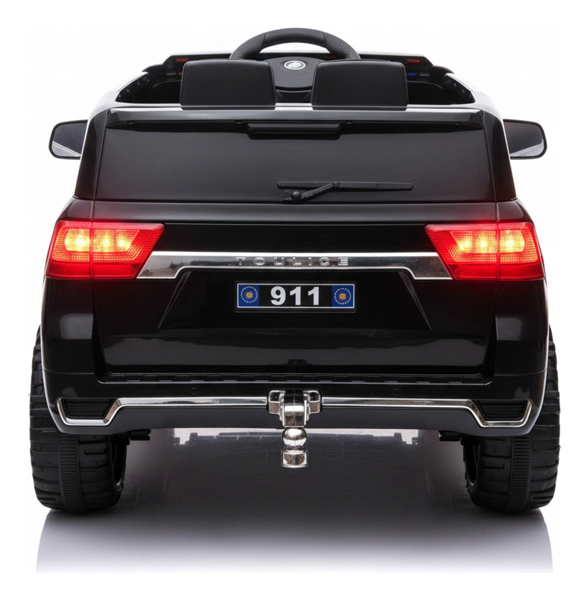 Auto Electrico Montable Niños Camioneta Jeep Policia Bateria Alta Duracion