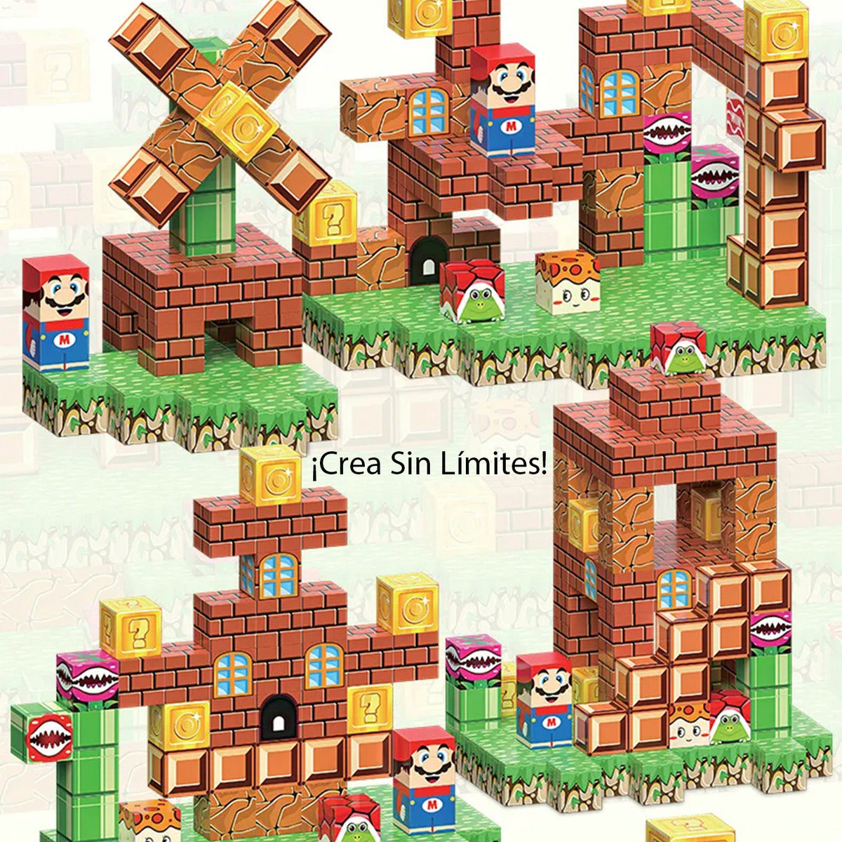 Bloques Magneticos De 100 Piezas Construccion Juguete Didactico