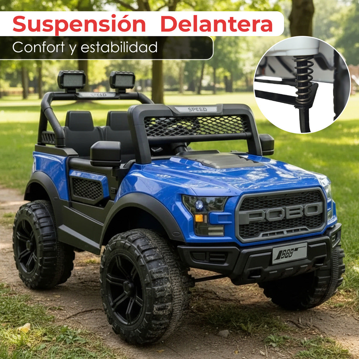 Auto Electrico Montable Jeep Camioneta 4x4 Raptor A Bateria