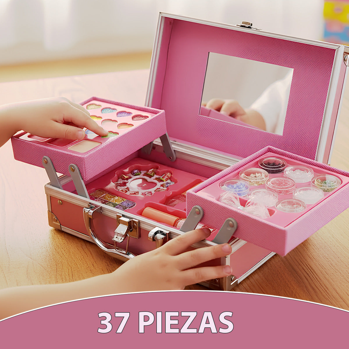 Set De Maquillaje Para Niñas Infantil De Unicornio De 37 Pcs