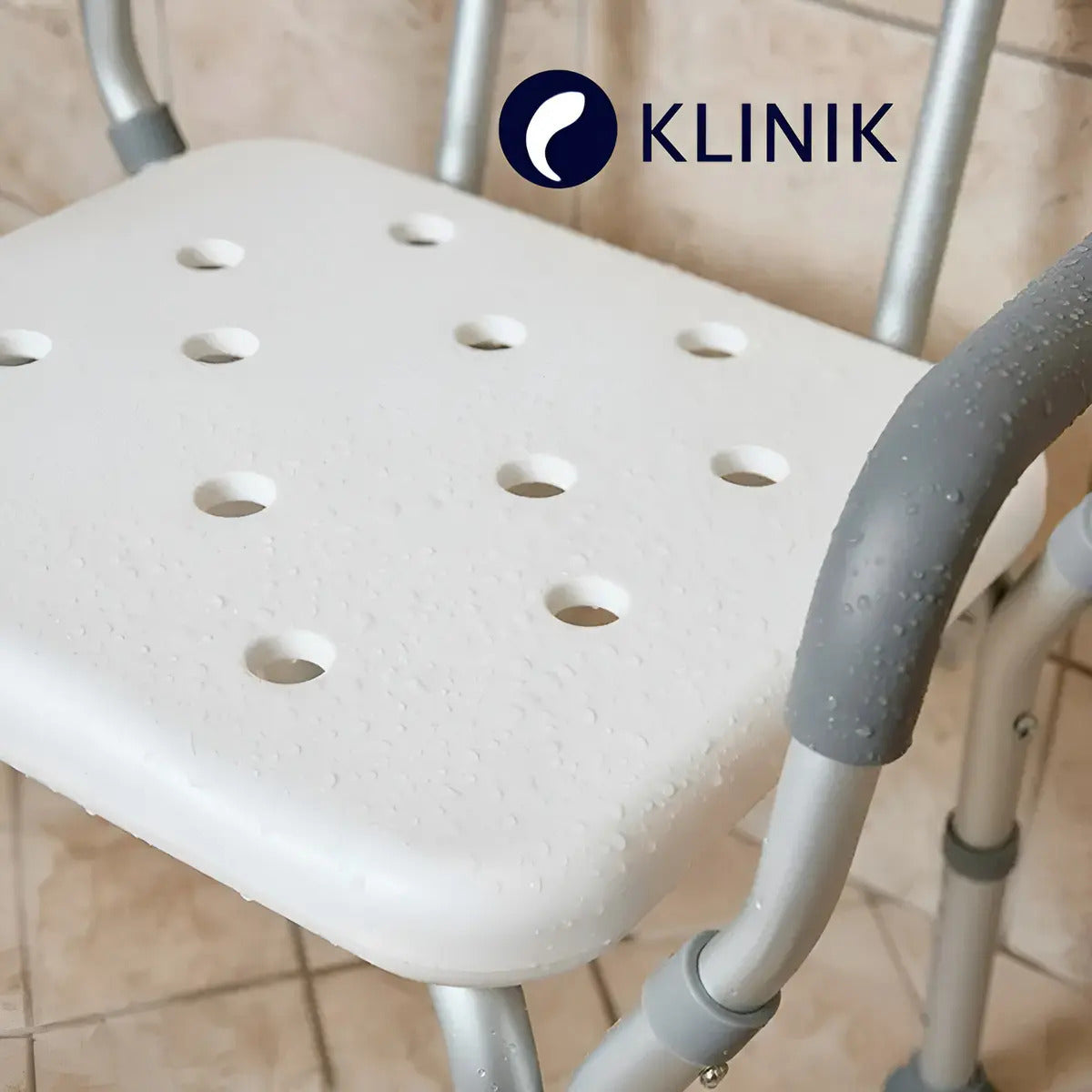 Silla De Baño Ducha Con Apoya Brazos Antideslizante Portatil Livelia