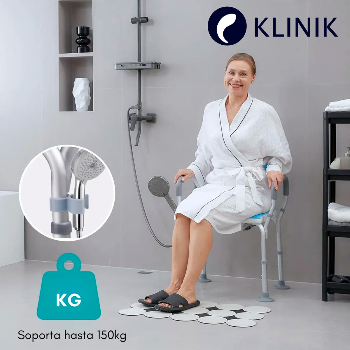 Silla Baño Con Inodoro Incorporado Klinik 150gk Resistente