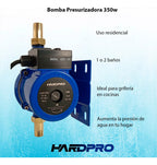 Bomba Presurizadora Agua Hardpro 58 L/min 350 W