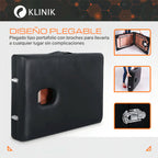 Camilla Cama Masajes Klinik 200kg Aluminio Plegable Acolchada Negro