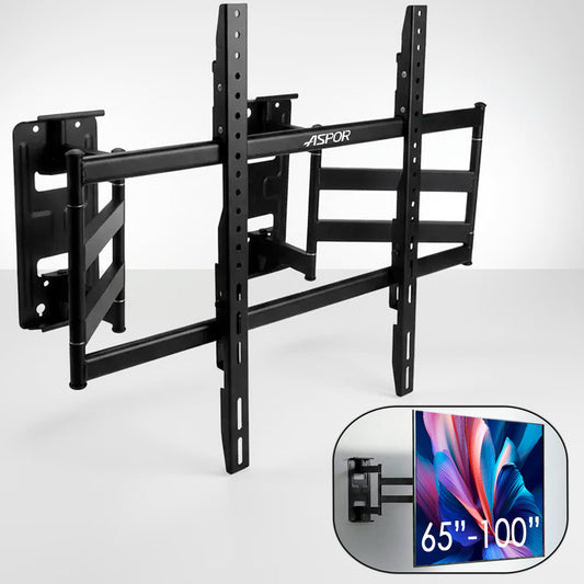 Soporte Tv De Pared 65 A 100 Pulgadas De 90kg 15 grados