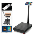 Balanza Industrial Digital 500kg Recargable con Brazo y Pantalla LED