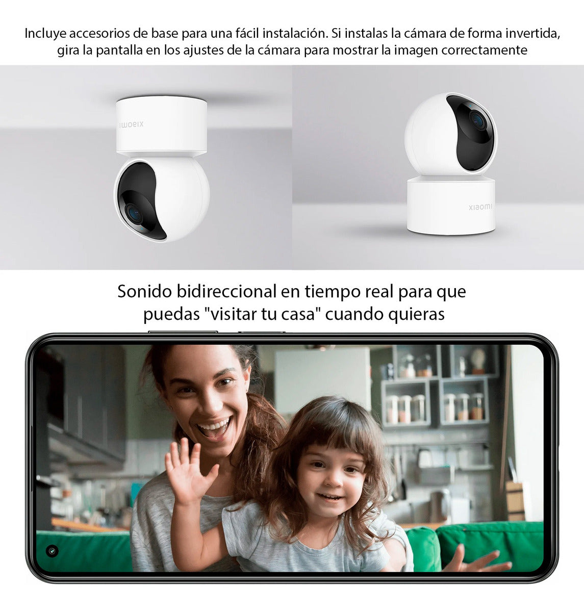 Xiaomi Smart Camera C200 Seguridad 1080p Wifi Visión 360° Blanco