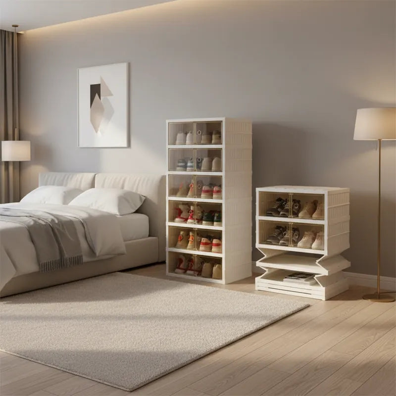 Zapatera Plegable  Organizador 6 Niveles 12 Espacios Beiti