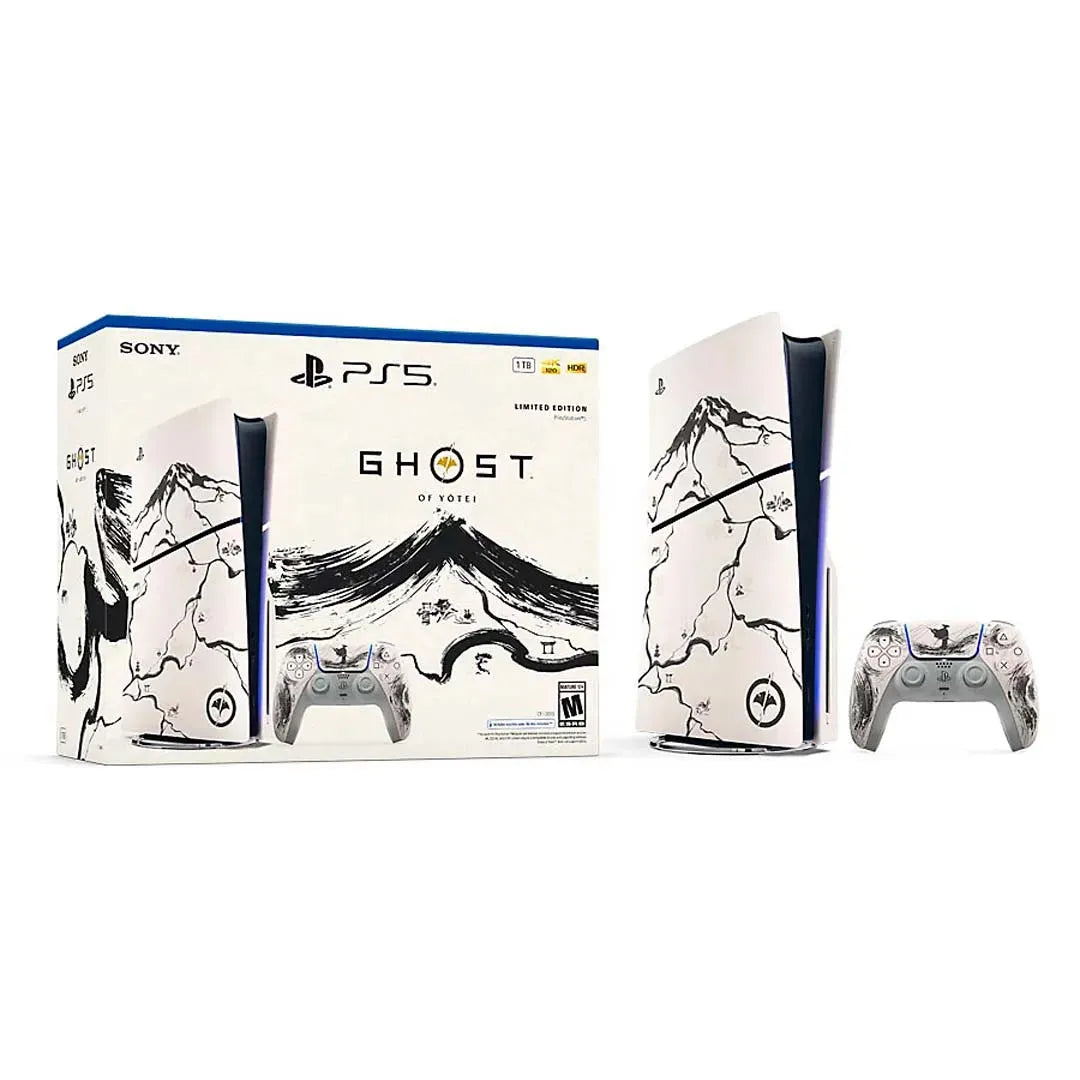 Consola Sony PlayStation 5 Slim Ghost de Yotei Edición Limitada con Disco y 1 TB