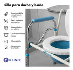 Silla De Baño Inodoro Ducha Portatil Klinik Adulto Mayor