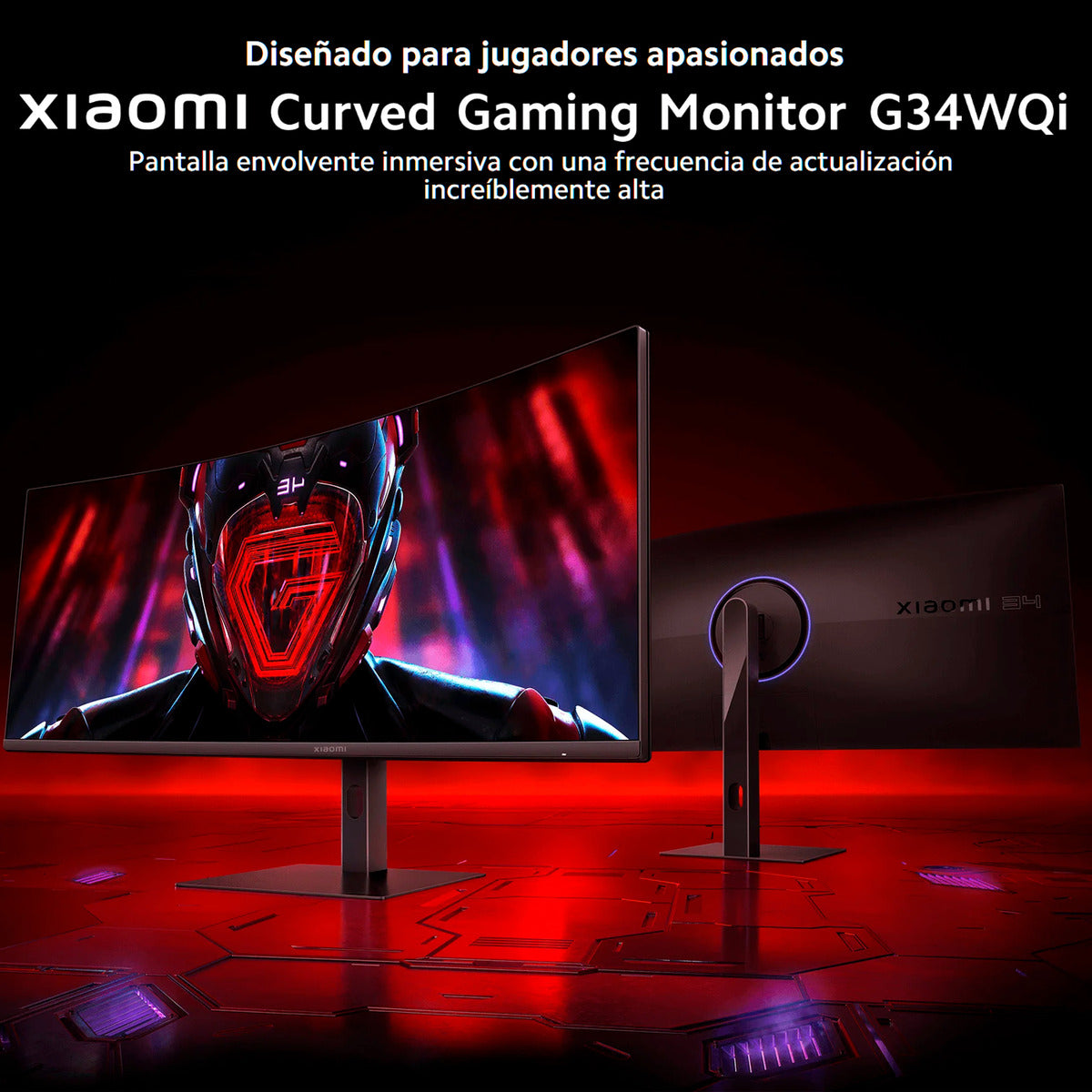 Xiaomi Monitor Curvo Gamer G34wqi 34 2k Ultrawide 180hz Negro