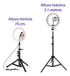 Aro De Luz Led Grande 36cm 14 Tripode 2.1m Tik Tok