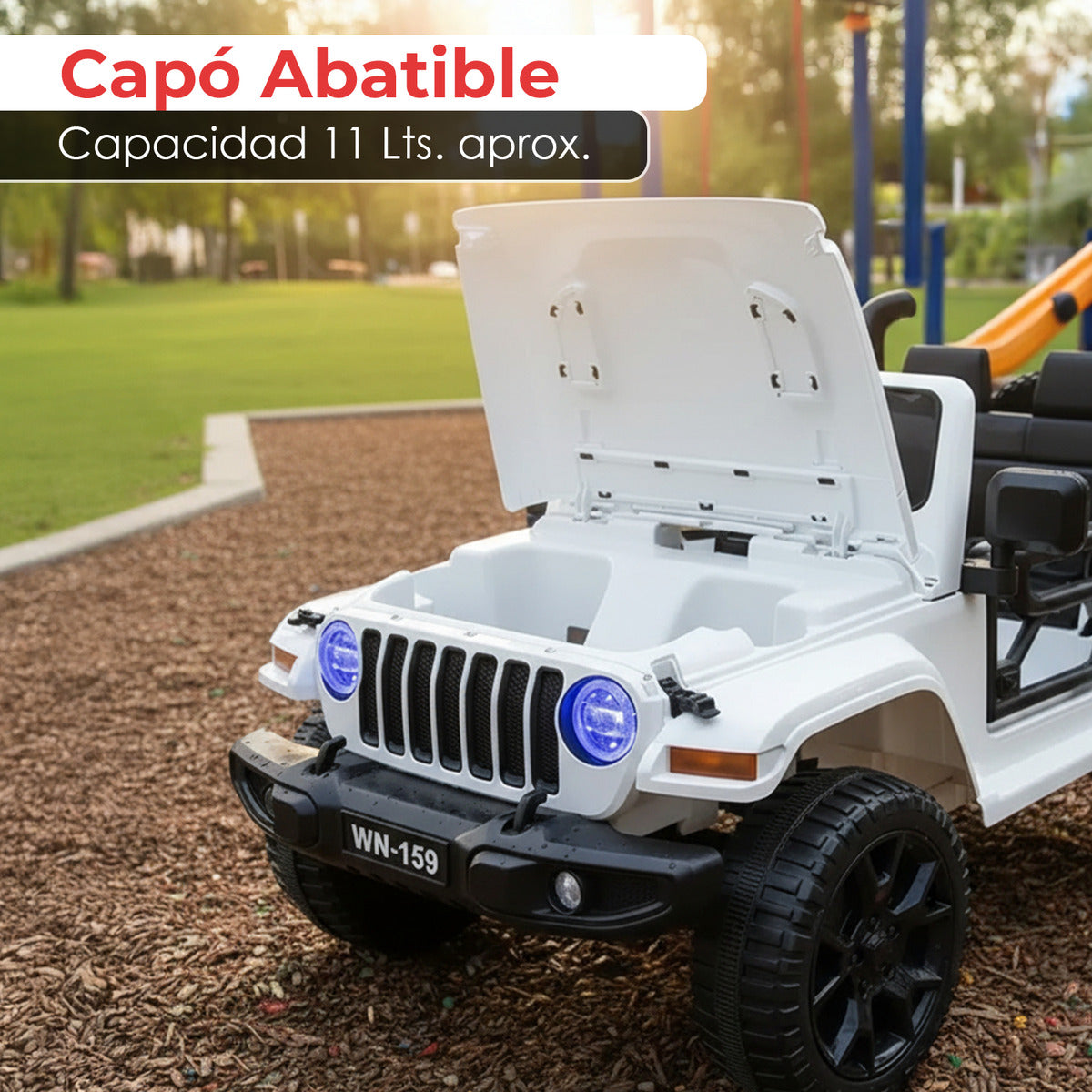 Auto Electrico Jeep Montable 4x4 Bateria Alta Duracion 12v