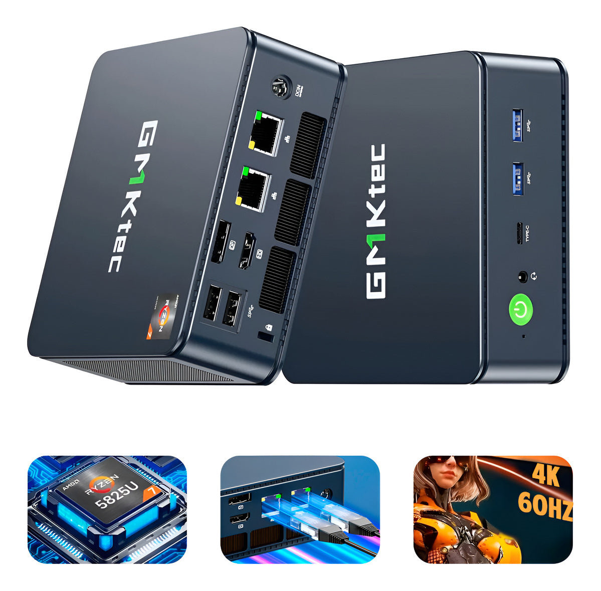 Mini Pc Gmktec M5 Plus Ryzen7 5825u Ddr4 16gb 512gb 4k