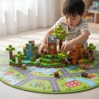 Bloques Magnéticos Tipo Minecraft 137 Pcs 3 Bloques De Luz