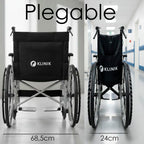 Silla De Ruedas Geriatrica Con Freno Plegable 45cm