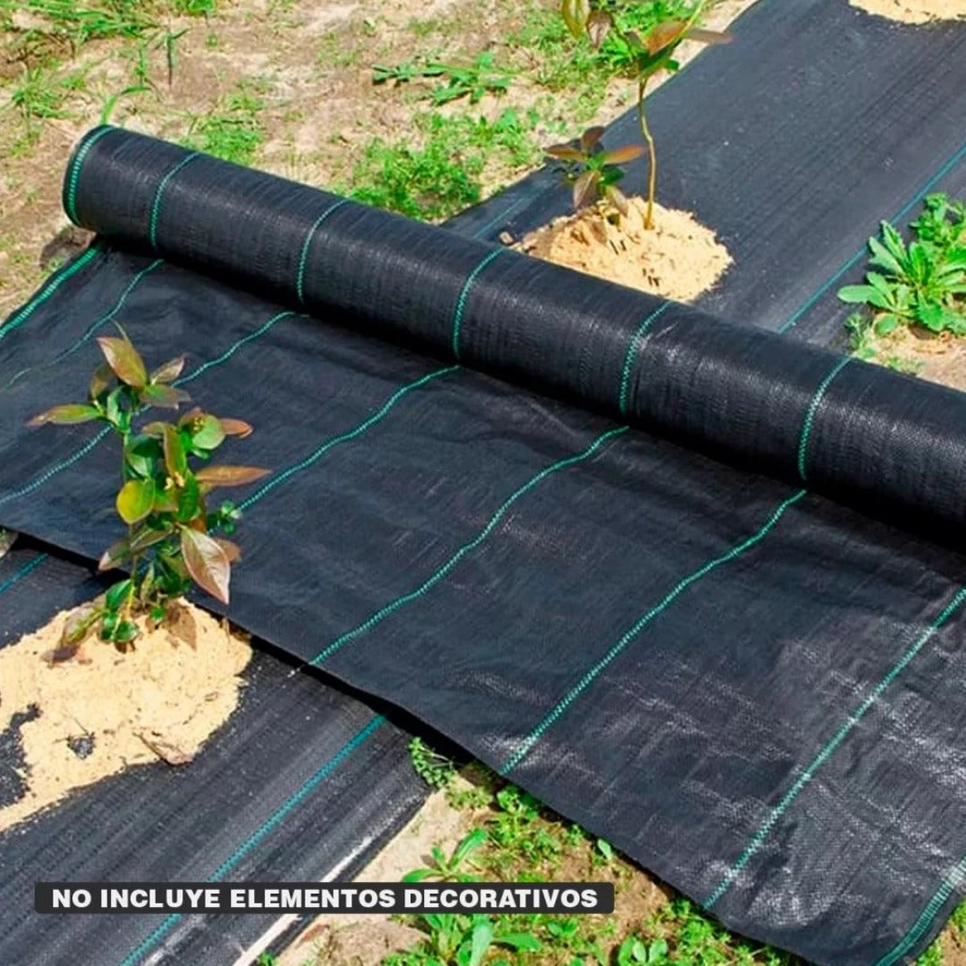 Malla Antimaleza 1x100 Mts Tela Rollo Ground Cover Planta