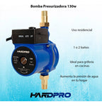 Bomba Presurizadora Agua Hardpro Calefont 33l/min 130w