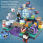 Bloques Magnéticos Tipo Minecraft Underworld 190pc Y 17 De Luz