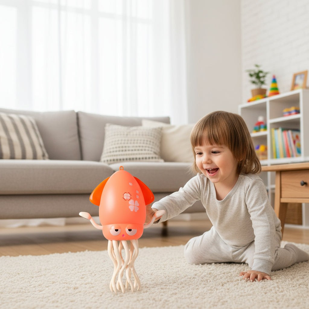 Pulpo Bailarín Interactivo Niños Luces Musica Gestos Usb