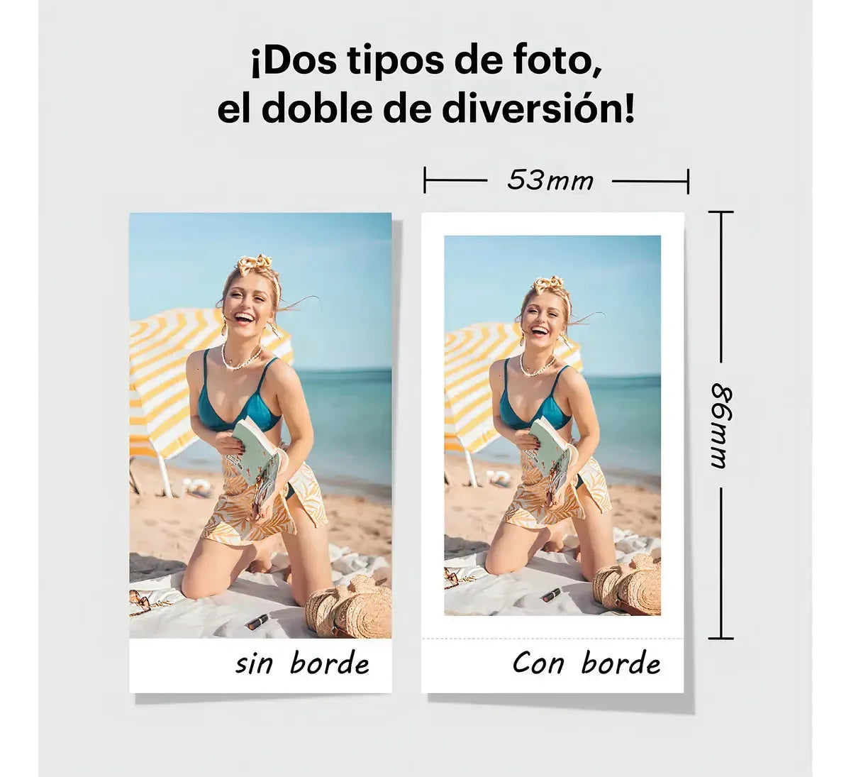 Camara Instantanea Kodak Mini Shot 2 C210R Blanca – Impresora Bluetooth 2 en 1 + 8 Fotos