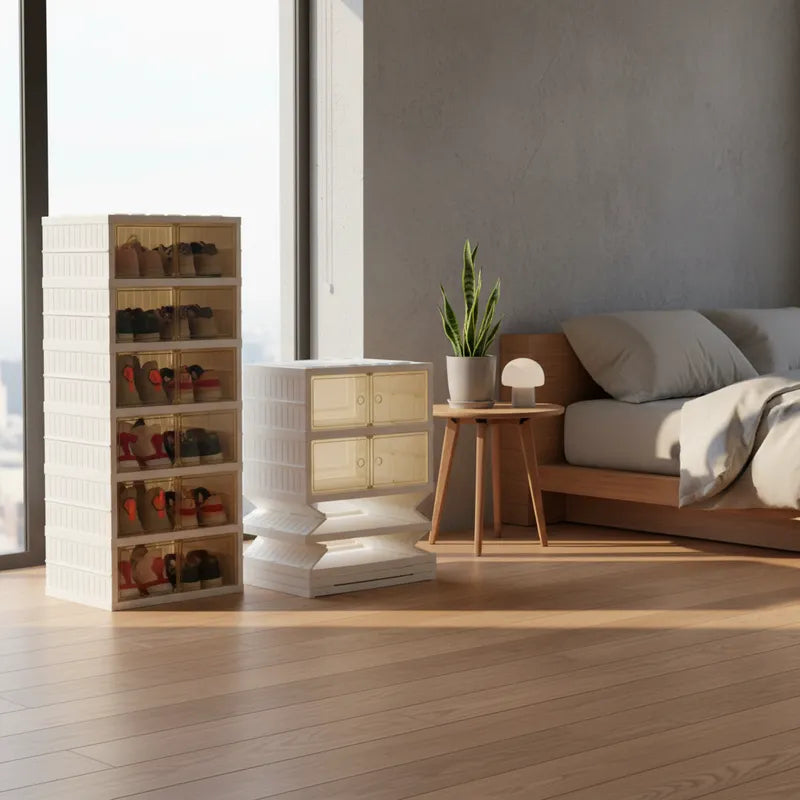 Zapatera Plegable  Organizador 6 Niveles 12 Espacios Beiti