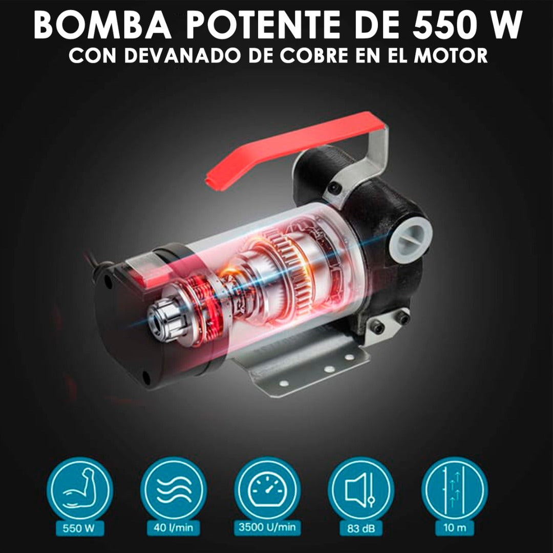 Kit Bomba Trasvasije Diesel 12v Motor Pistola Bencina