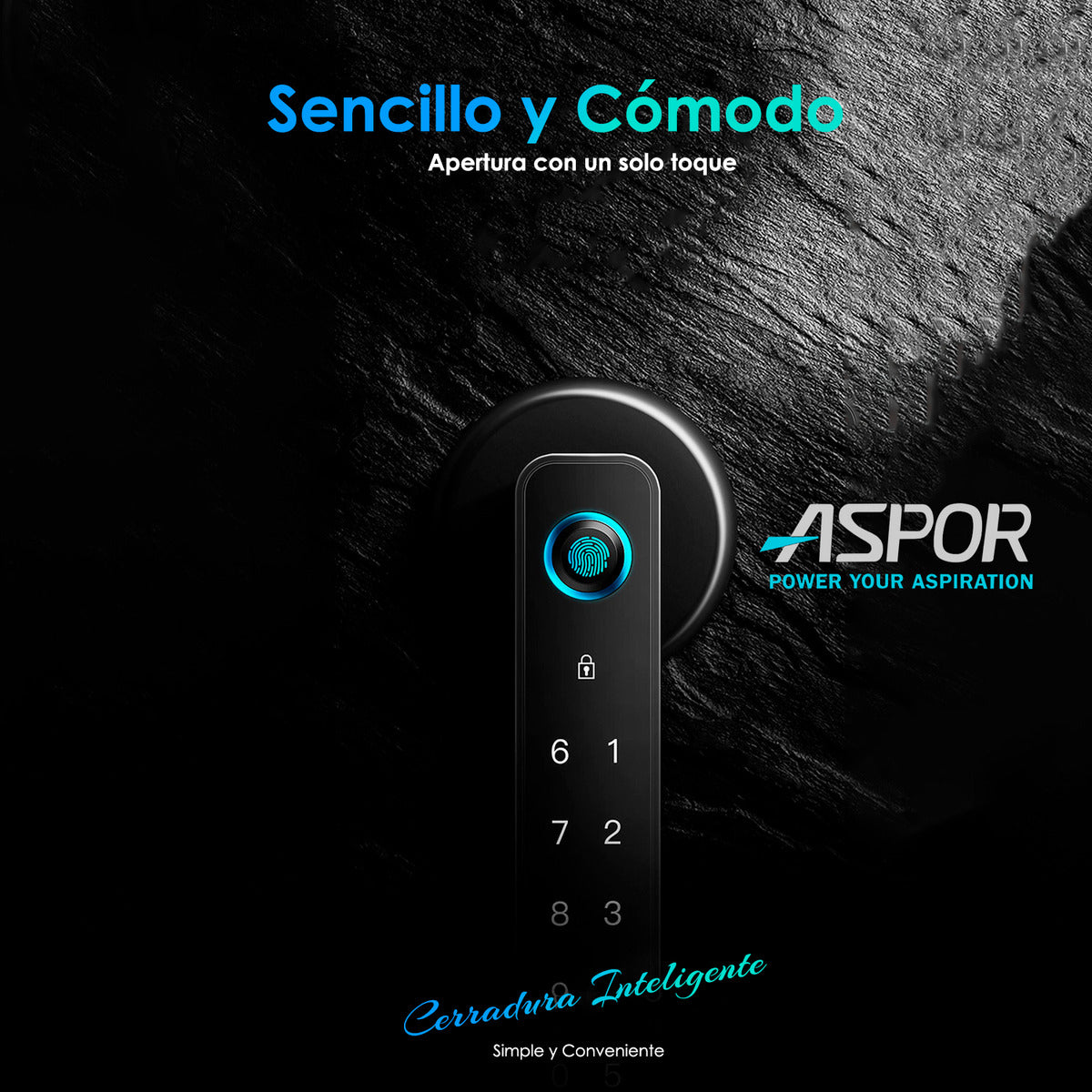 Cerradura Inteligente Wifi Con Huella Codigo Y Llave