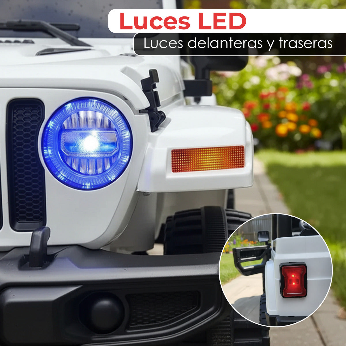 Auto Electrico Jeep Montable 4x4 Bateria Alta Duracion 12v