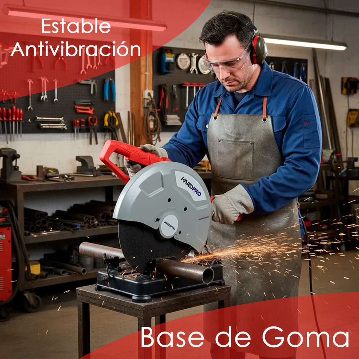 Tronzadora Para Metal Profesional Herramienta De 2600w Disco 355mm 14pLG