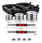 set de mancuernas ajustables
