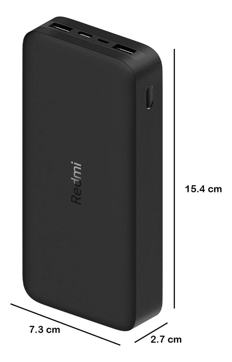 Cargador Portatil Xiaomi Redmi 18w 20.000mah Carga Rapida Negro