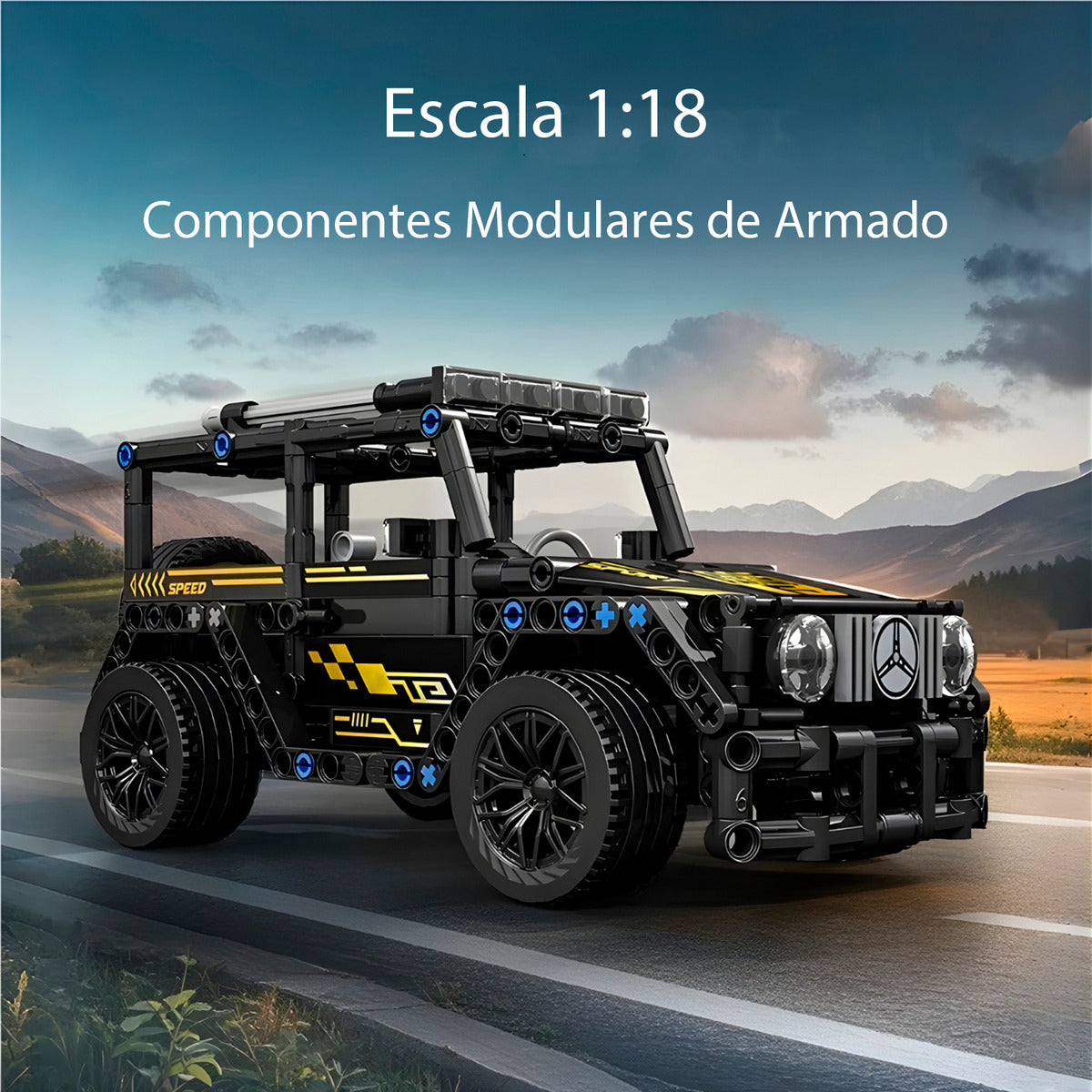 Juguete Armable Bloques Mercedes G-class 426 Piezas Escala 1:18 Didactico