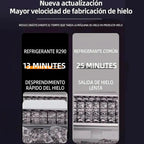 Maquina De Hielo Fabricador de cubo 16kg/24hr 120w Con Pantalla Tactil