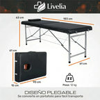 Camilla De Masajes Plegable Profesional Cama De Acero Soporta 200kg