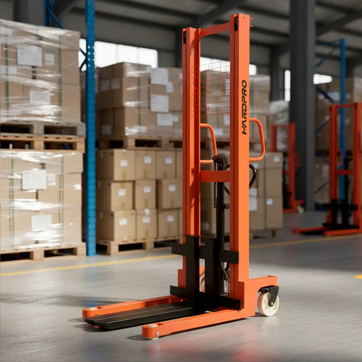 Apilador Hidráulico De Carga Manual Hardpro 1 tonelada 1,6mt