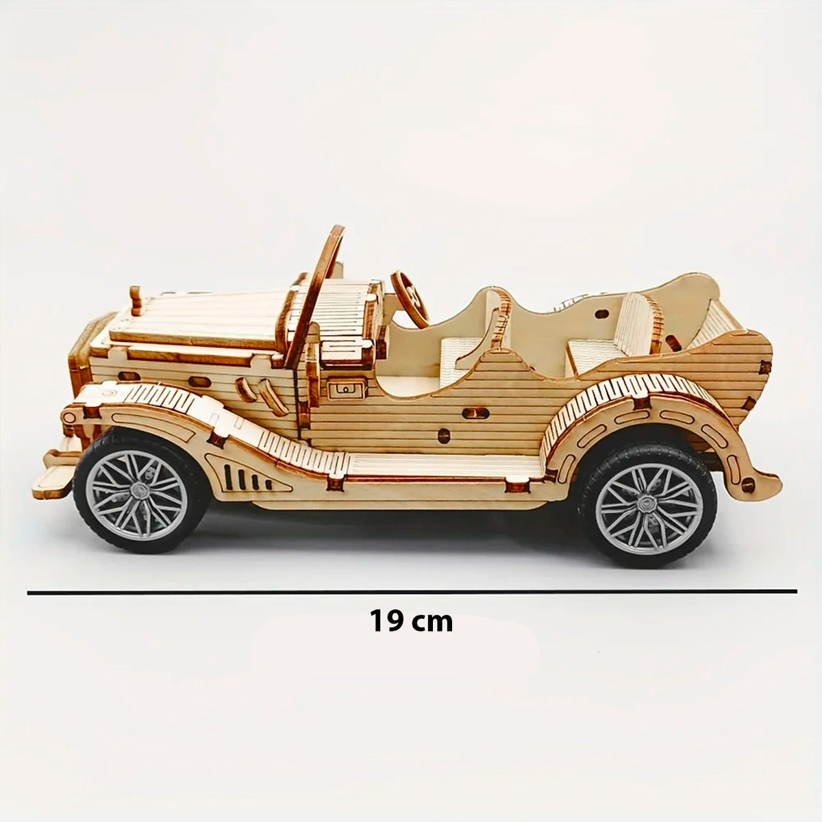 Puzzle 3d Madera Auto Clásico Armable Retro 65pcs Didáctico