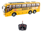 Juguete Auto Bus Escolar a Control Remoto Puertas Y Luces Amarillo