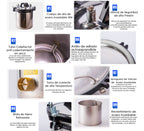 Esterilizador Autoclave Vertical Acero Inoxidable Grado Medico 18L